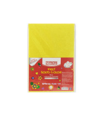 Fetru autoadeziv, 20x30cm, 180g/m2, galben lămîie, 5 foi, MAXI